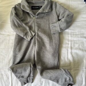 Nununu Gray Kids One Piece Footie